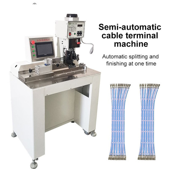 Semi-automatic Cable Arrangement Crimping Machine Desktop Communication Wire Tool