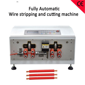 Eight Wheels Sheath Wire Computerized Stripping Machine Automatic Cable Peeling Equipment