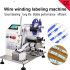 Direct Wire Winding Labeling Machine Wire Plug Folding Barcode Label DC Power Cables