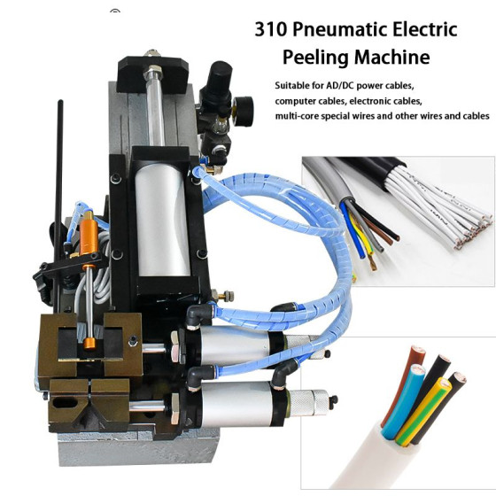 Pneumatic Electric Wire Peeling Machine Mini Power Cord Cable Stripper Machine Pneumatic Electric Wire Peeling Machine Mini Power Cord Cable Stripper Machine
