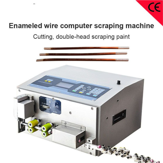 Yarn Covered Enameled Wire Computer Scraping Machine Paint Scrap Strip Cut Machine