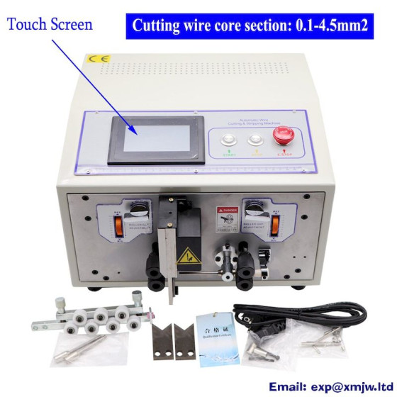 Touch Screen Automatic Wire Stripping Peeling Cutting Machine Cable Cutter Stripper