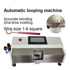 Iron Copper Cable Rounding Bending Machine U-type Hard Wire Looping Machine