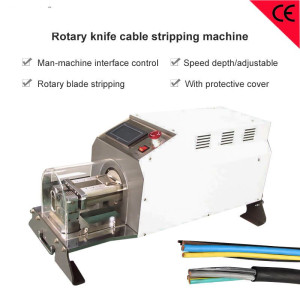 Rotary Knife Cable Stripping Machine Coaxial Electronic Power Cable Peeling Machine