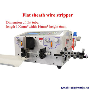 Four-Wheel Wire Peeling Stripping Machine Flat Tube Sheath Wire Stripper