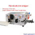 Four-Wheel Wire Peeling Stripping Machine Flat Tube Sheath Wire Stripper