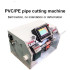 Fully Automatic Rotary PE PVC Tube Cutting Machine Belt Traction Non Burr Cutter
