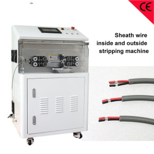 Sheath Wire Inside Outside Peeling Cutting Machine Multi Cores Wire Stripping