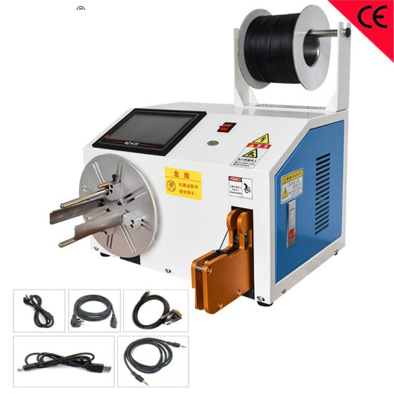 Electric High Speed Tie Winding Machine Charger Wire Tie Equipment Shielded HDMI Cables