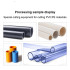 Fully Automatic Rotary PE PVC Tube Cutting Machine Belt Traction Non Burr Cutter