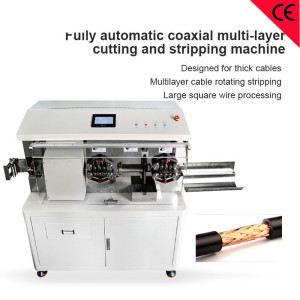 Fully Automatic Coaxial Wire Harness Peeling Machine New Energy Cable Stripping Equipment
