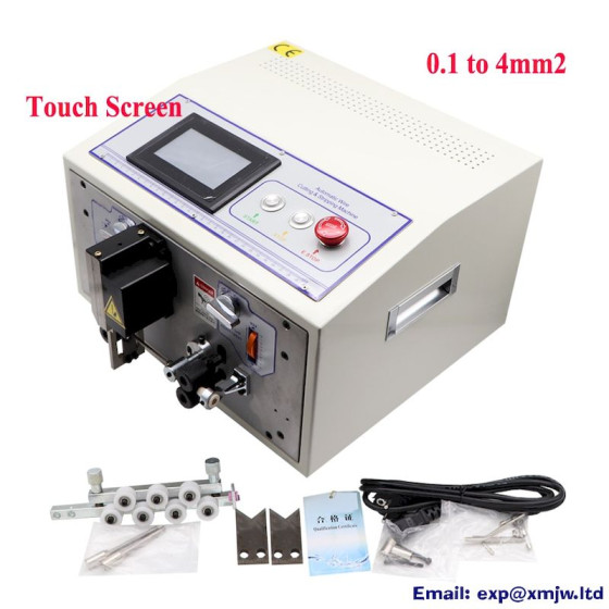 Automatic Computer Wire Stripping Peeling Cutting Machine Touch Screen Control
