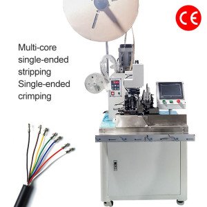 Multi-core Sheathed Wire Stripping Crimping Machine Horizontal Feeding