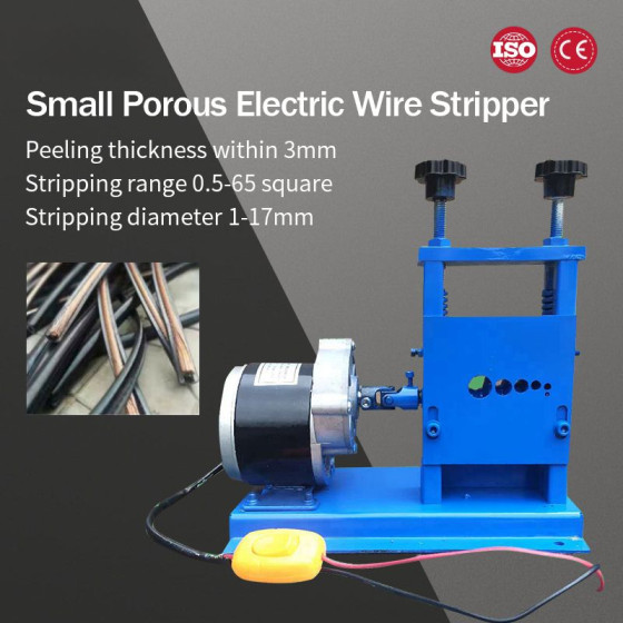 65 Square Porous Electric Wire Peeling Machine Cable Wire Aluminum Copper Stripping Machine