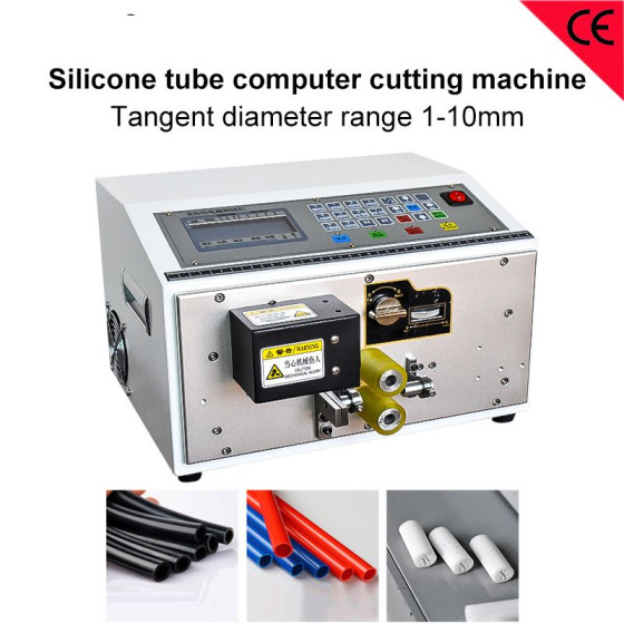 Silicone Tube Computer Cutting Machine High Speed Heat Shrink Tube Cutter
