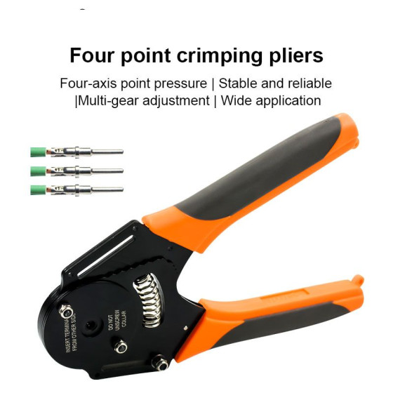 Portable Handheld Aviation Plug Pin Crimping Pliers Test Probe Connector Crimpers