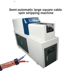 Semi-automatic Large Square Cable Spin Stripping Machine Coaxial Wire Peeling Equipment