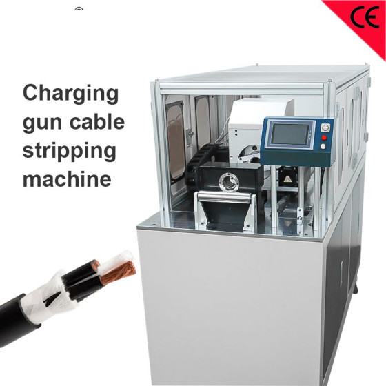 Extra Thick Coaxial Wire Stripping Machine Charge Gun Cable Peeling Machine