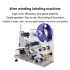 Direct Wire Winding Labeling Machine Wire Plug Folding Barcode Label DC Power Cables