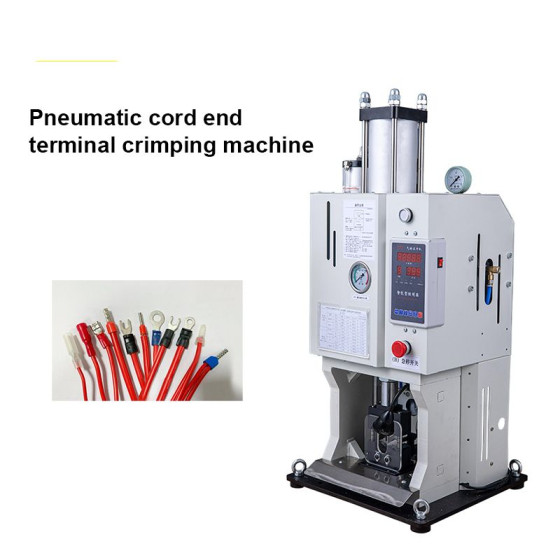 Pneumatic Line Terminal Crimping Machine Durable Low Noise Energy Saving