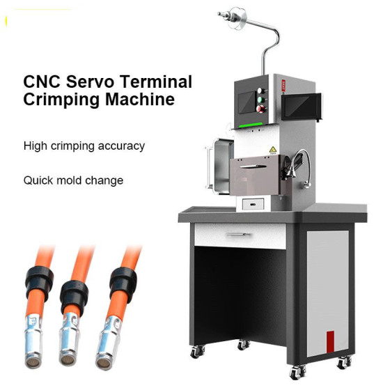 CNC Servo Cable Terminal Crimping Machine Wiring Harness Crimper Touch Screen