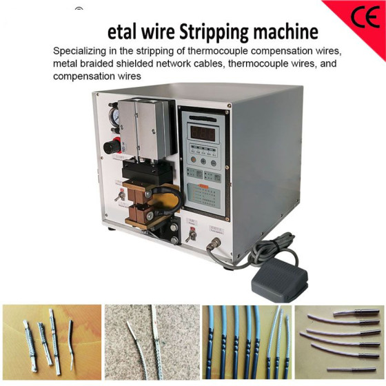 Thermocouple Wires Stripping Machine Metal Braided Shielded Network Cable Machine Thermocouple Wires Stripping Machine Metal Braided Shielded Network Cable Machine