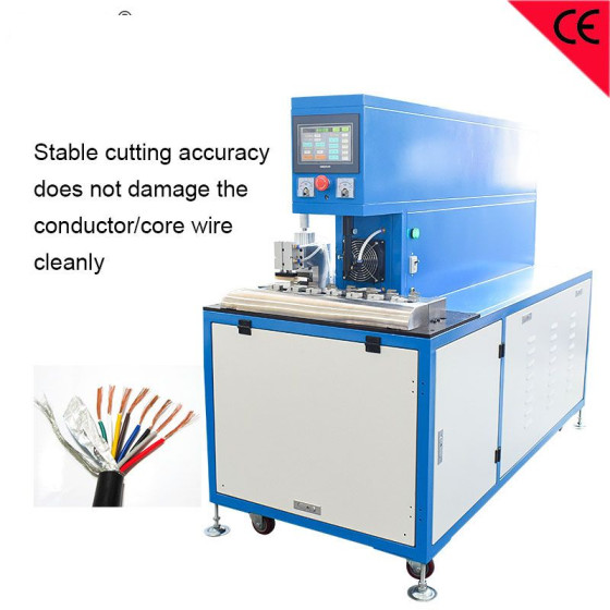 Coaxial Aluminum Foil Mylar Core Wire Stripping Machine Insulated Cable Lasering Machine