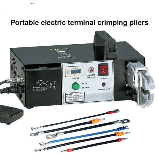 Portable Electric Crimping Pliers Small Mini Cable Terminal Connector Machine