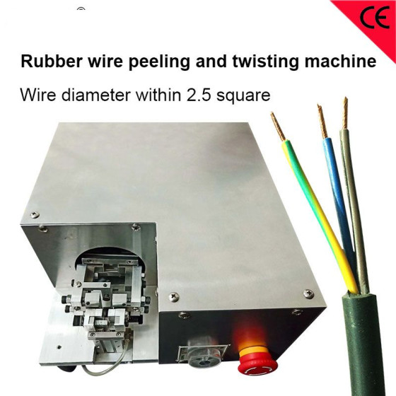 Rubber Wire Peeling and Twisting Machine Sheath Wire Strip and Twist Device