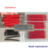 Automatic Cable Cutter Stripper 8 Wheels Wire Stripping Peeling Machine