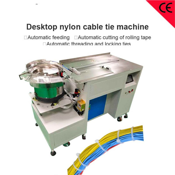 Desktop Nylon Belt Tie Machine Zip Wire Bunding Equipment Automatic Cable Tie Machine