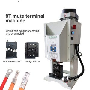 Mute Wire Electrical Splice Terminal Crimping Tools Semi-automatic Crimping Machine