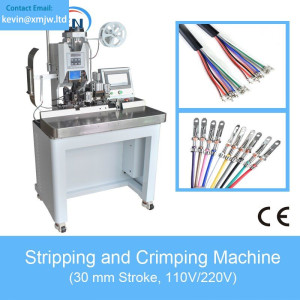 Sheath Cable Strip and Crimping Machine Flat Wire