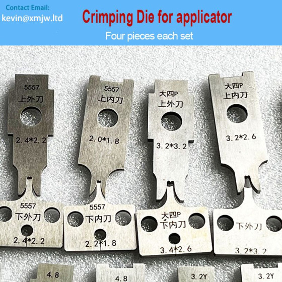 Side Feed Coiling Terminal Crimping Blades Steel Crimp Die