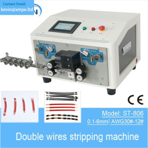 Double Wires Cutting Stripping Machine