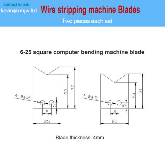Wire Stripping Bending Machine Knives Die Cut Blades