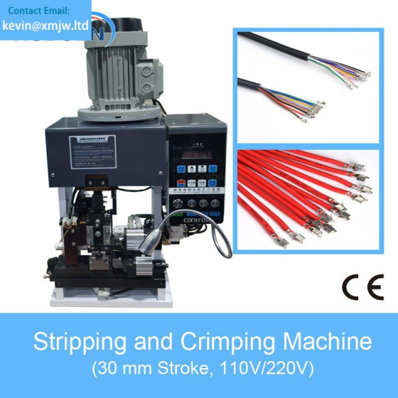 Wire Strip and Terminal Crimping Machine