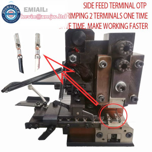 Side Feed OTP Terminal Crimping Applicator Twins Lines Crimping