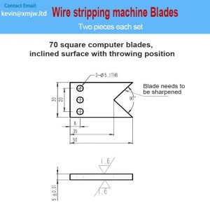 70 Square Cable Computer Strip Machine Steel Blades