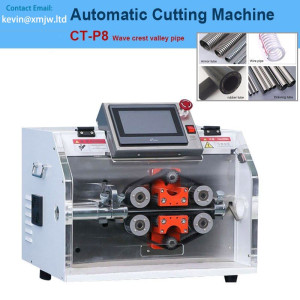 Power Corrugated Pipe Cutting Machine with Side Slit