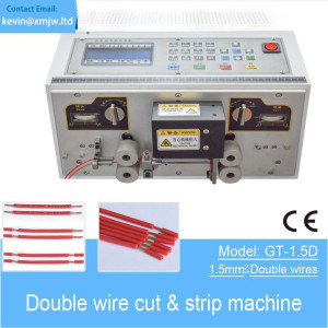 High Speed Double Wires Cutting Stripping Machine