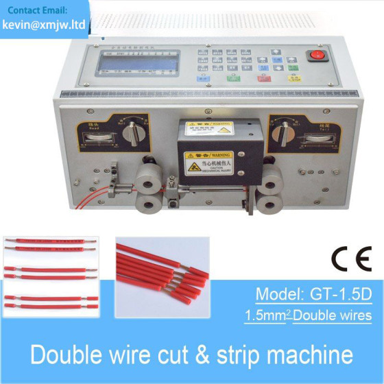 High Speed Double Wires Cutting Stripping Machine