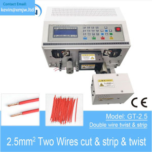 Automatic Double Wire Stripping Twisting Machine