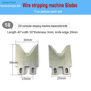 Electric Cable Cut Blades Wire Peel Machine Knife Edge