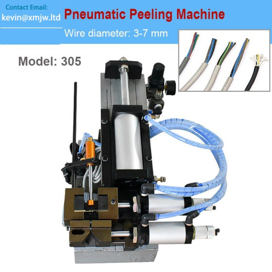 Semi-Automatic Pneumatic Wire Stripping Machine