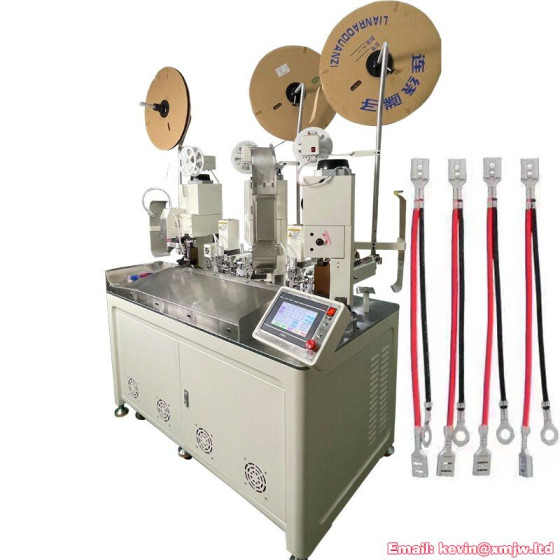 Automatic 3 Ends Terminal Crimping Machine