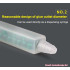 Bayonet FMC Square Series AB Static Mixing Tube - Round Nozzle