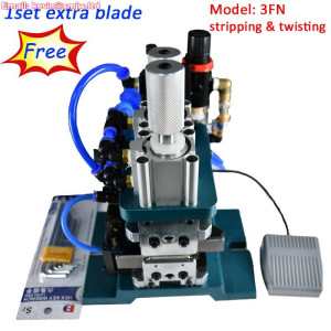 Vertical Pneumatic Cable Stripping Twisting Machine