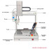 360° Rotating Inner Circle PVC Speaker Glue Dispenser Machine