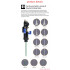 Small Flow High Pressure Double Cylinder AB Glue Dispenser Valve